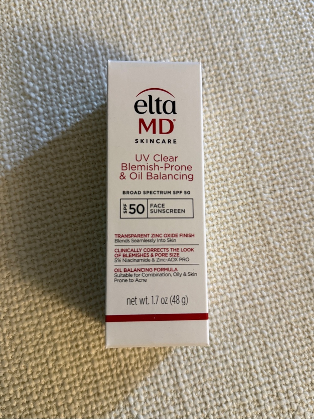 EltaMD UV Clear Blemish-Prone & Oil Balancing SPF 50 Face Sunscreen